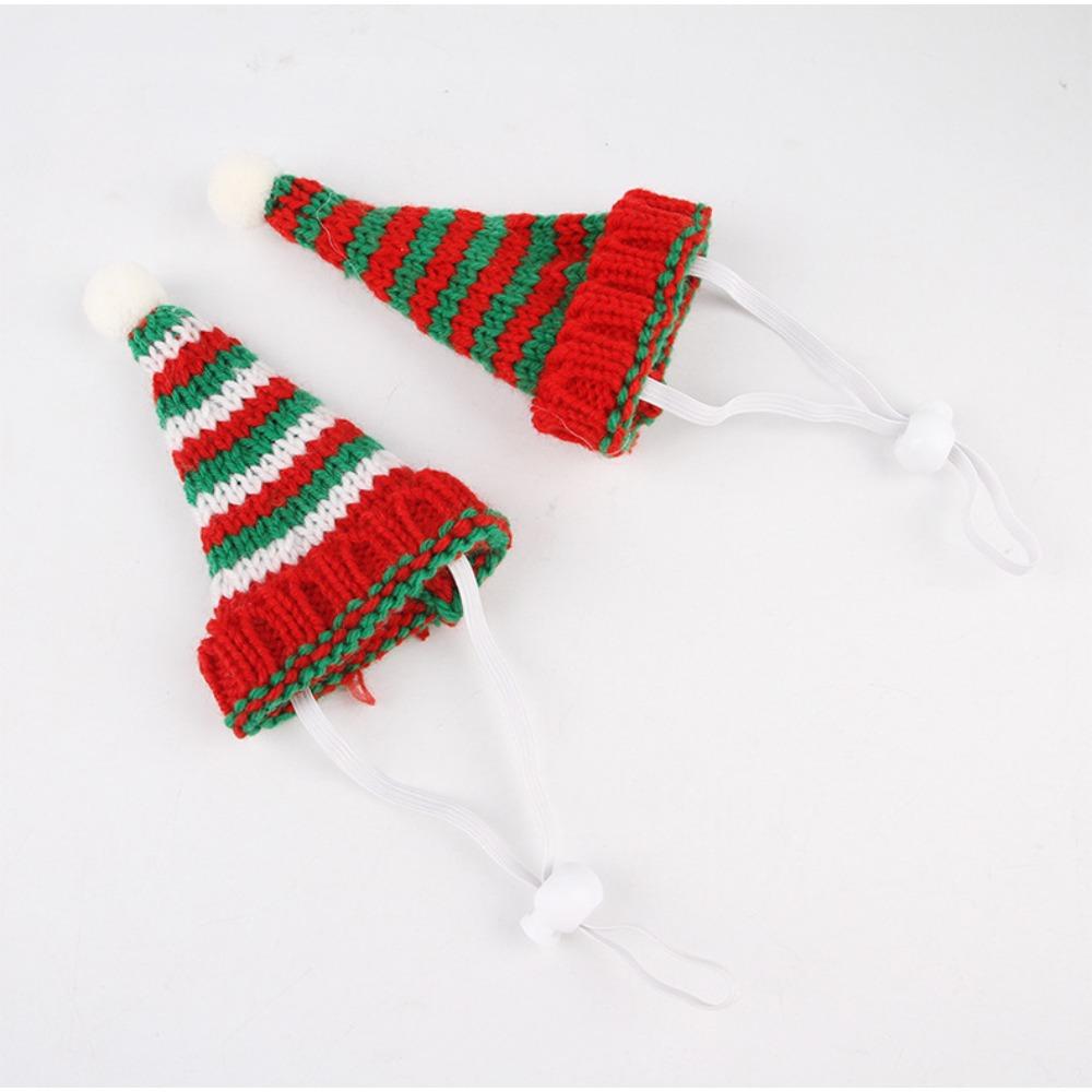Pet Christmas decoration knitted hat, dog cat Christmas decoration cute knitted hat