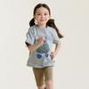 Yun'erma Girls' 2026 New Pure Cotton Printed Short Sleeve T-shirt