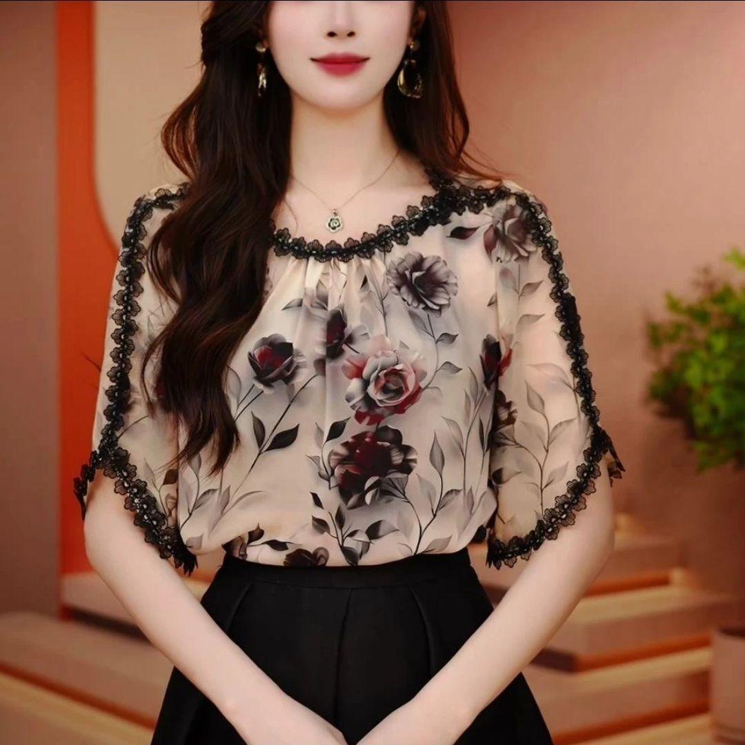 

Женская весна лето осень круглый вырез плюс размер тонкий срез свободный повседневный пуловер рубашка абзац 2XL