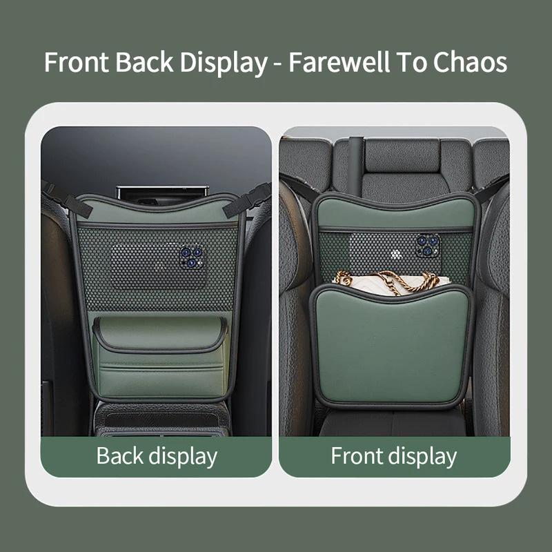 Multifunctional Storage Pocket Between Car Seats Car Net Pocket Handbag Holder Portable Car Organizer Car Interior Accessories