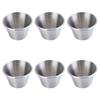 6 Pcs 70ml Dipping Sauce Bowls Leakproof Stainless Steel Sauce Cups  Outdoor Activities