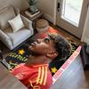 Lamine Yamal's Spanien Fußball Legende Teppich Perfekt für Schlafzimmer Esszimmer Wohnheim Außenbereich Rutschfester Teppich Anime Büro Dekoration Am besten für Weihnachten