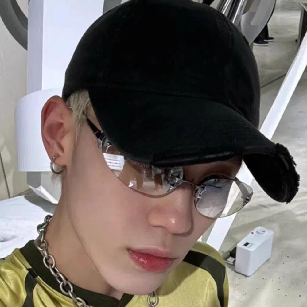 UV Protection Retro Eyeglasses Y2K Style Decorative Sun Glasses Frameless Sunglasses Unisex