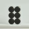 6pcs 6cm Flocked Christmas Ball Pendant Shatterproof Merry Christmas Decor  Hotel Mall