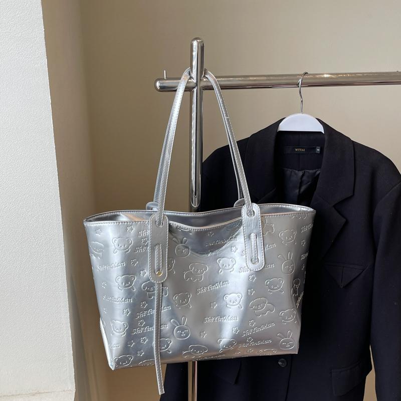 Bags Female large-capacity college students in class One shoulder messenger bag Niche tote bag Commuter bag