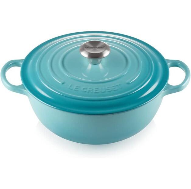 Чугунная кастрюля Le Creuset Signature La Marmite family pot 26cm caribbean 4.1l (21114261700430)