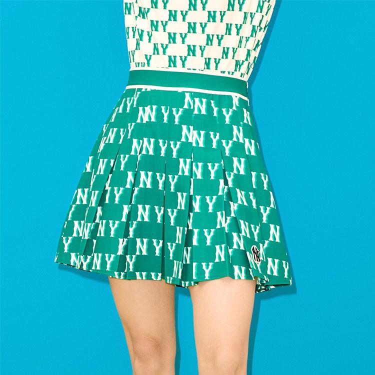 New MLB New York Yankees Casual Short Skirts Women's Green 3FSKM0133-50GNN