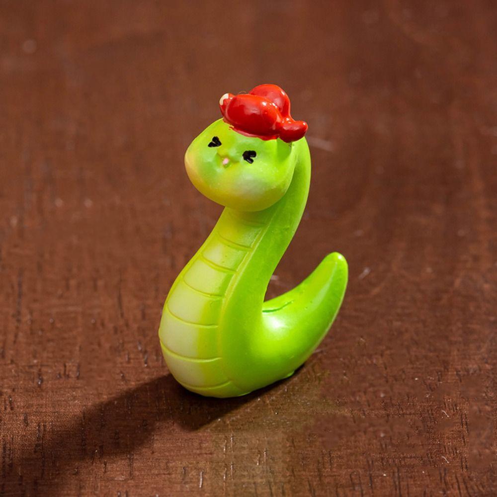 6PCS 2025 New Year Snake Miniatures Spring Festival Mini Snake Figures  Home Office
