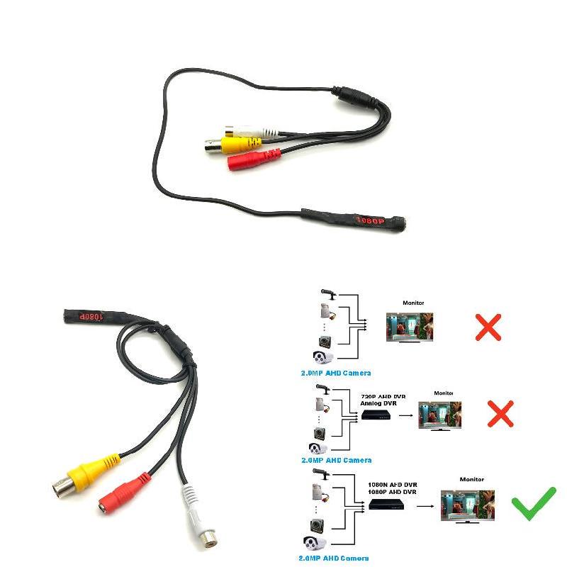 New Micro 2500TVL Wired CCTV AHD AUDIO Security Night Vision Video Hidden Camera