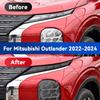 For Mitsubishi OUTLANDER -2024 Car Headlight Protective Cover Film Front Light TPU Anti-scratch Headlamp Tint Sticker