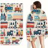 Vintage Train Microfiber Beach Towel 300GSM Soft Quick Dry Lightweight Swim Camping Travel