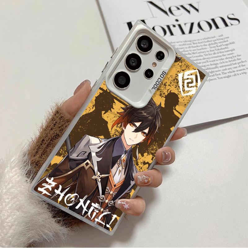 

Genshin Impact Zhongli Soft Phone Case for Samsung Galaxy S24 S25 FE S26 Edge S23 Ultra S22 Plus S21 + Shockproof Cover Back She Samsung S21 Ultra