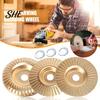 Polishing Disc Wood Grinding Set for Angle Grinder, Carbon Steel Sanding Disc, DIY Grinder Woodworking Durable 4" And 4.5"
