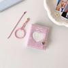 Snap Closure Photo Album Keychain Album Book Portable Mini Photocards Holder