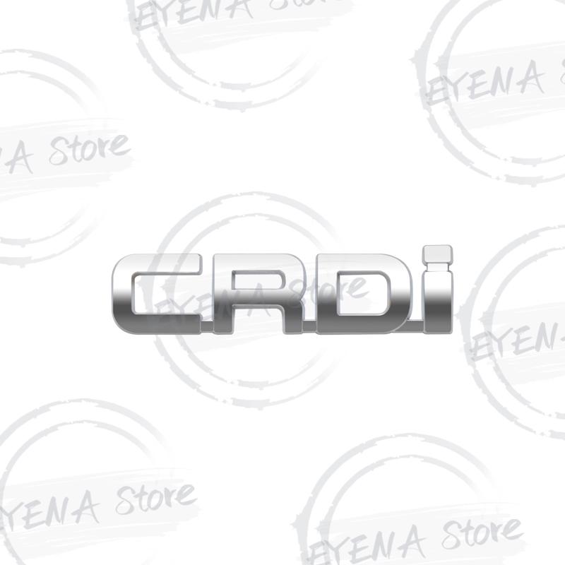 KMWL7 CRDi Logo Lettering Metal Badge Stickers Car Rear Trunk Body Emblem For Kia Sorento Carens Carnival Sportage Hyundai Tucson Kona