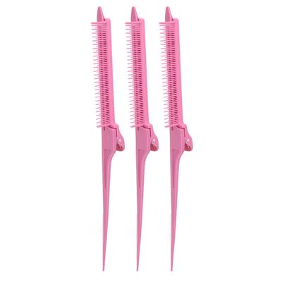 3 Stück Rattenschwanzkamm Abgerundete Zähne Tragbare Haarspange Strähnenkamm Multifunktionales Haarstyling
