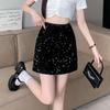 2026 Sequin High-Waist A-Line Mini Skirt - Petite, Slimming, Sexy Summer Style