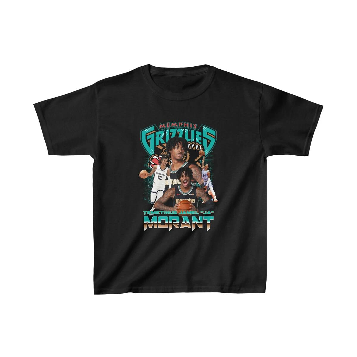 Kids Unisex Ja Morant Grizzlies Sports Fan Heavy Cotton™ Tee S