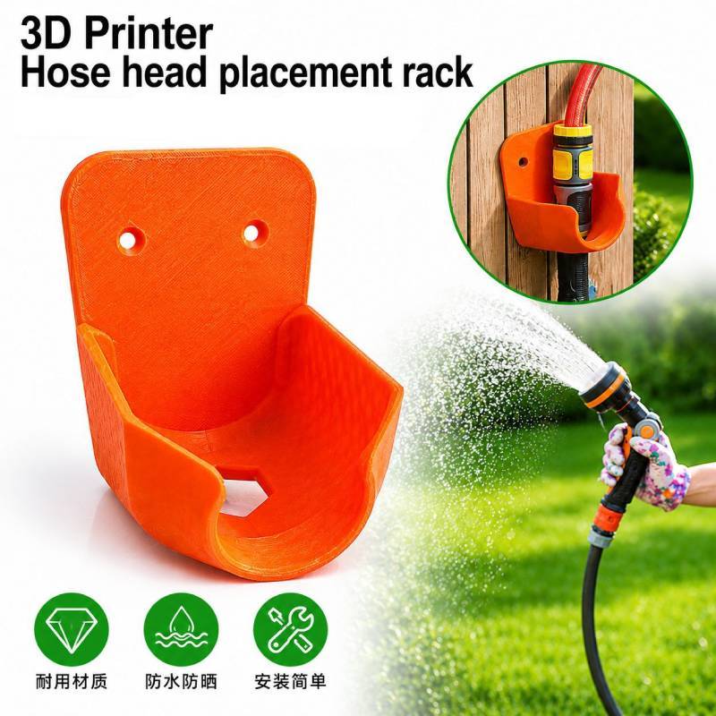 Garden Hose Nozzle Holder Wall Mount With Pla Material For Easy Storage And Organization