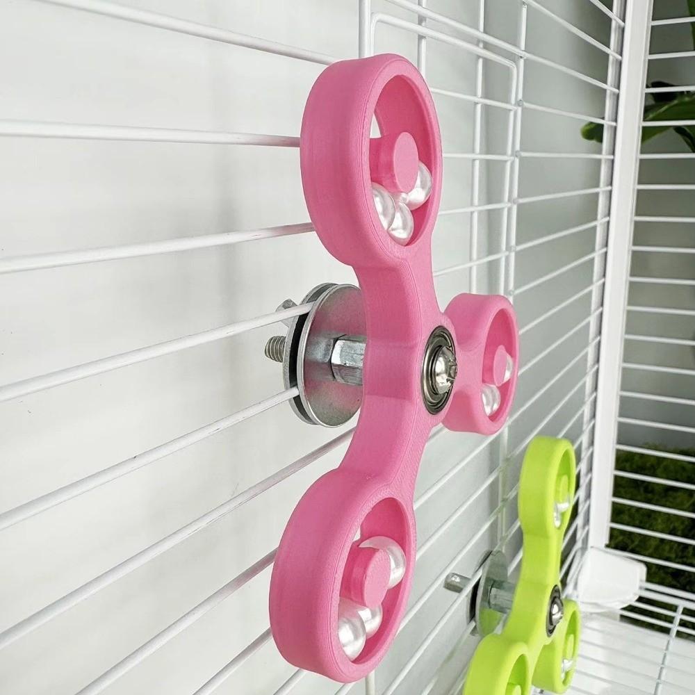 ABS Spinner Wheel Rotating Parakeet Toy New Bird Interactive Toys  Mental Enrichment Play