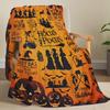 Halloween Creative Throw Blanket Flannel Print Blanket Super Soft Cozy Sofa Nap Blanket Home Blanket Perfect Home Gift for Her