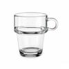 Glass Coffee and Tea Cup - Vivalto - 270 Ml - Set of 6 - Transparent - Height 10.5 Cm - Width 10.5 Cm