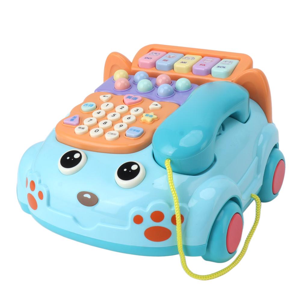 Baby Phone Toy Cartoon with Music Light Children Kids Pretend Phone Parent Child Interactive Educationcal Chinese English Bilingual Toy