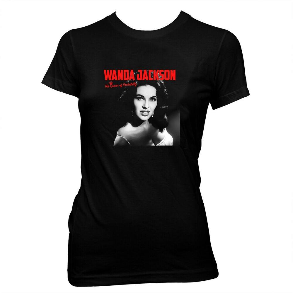 

Футболка с шелкографией Wanda Jackson Rockabilly ручной работы
