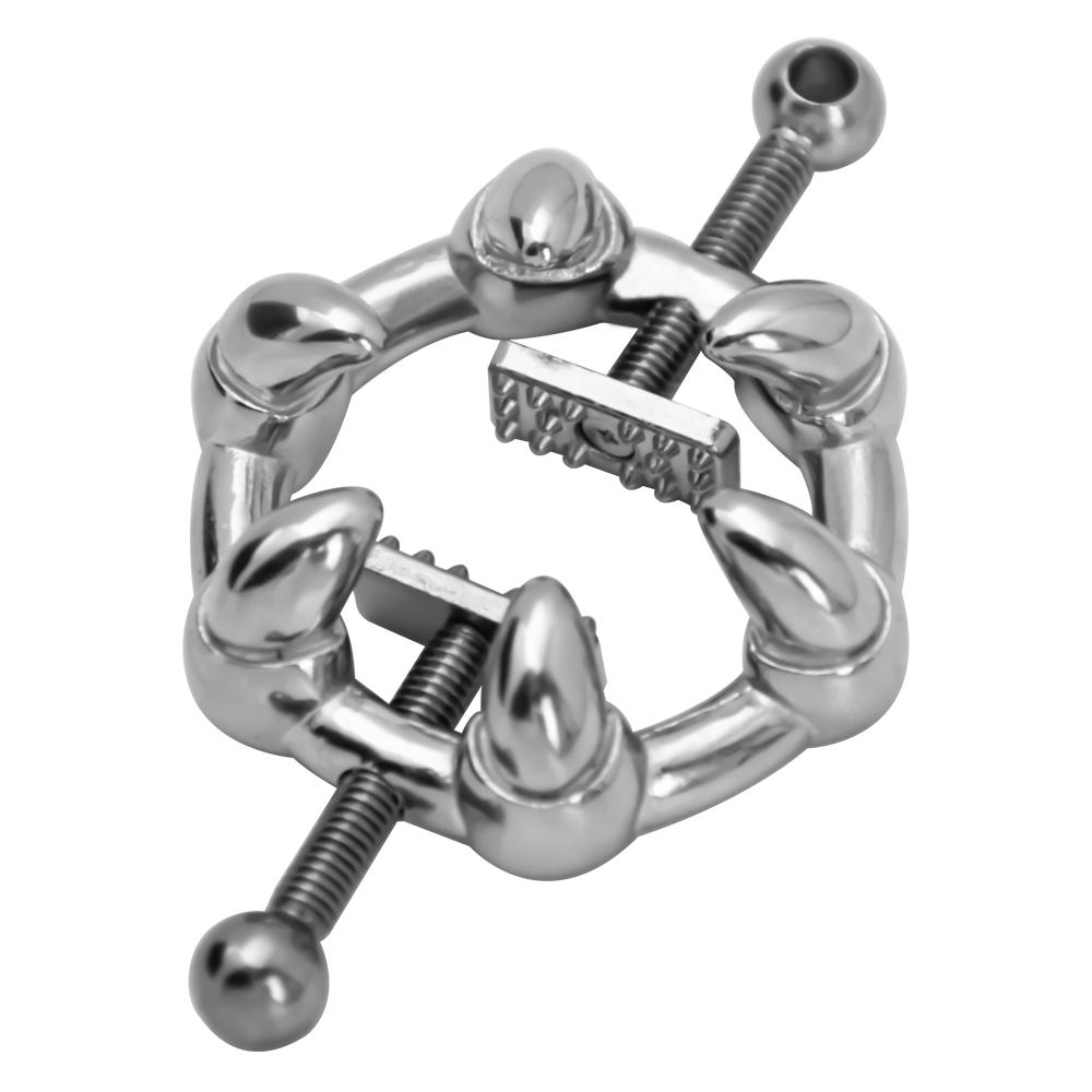 Metal Nipple Clamp with Metal Chain Fetish to Breast Labia Clip Stimulation Massager Bdsm Bondage Sex Products for Women Men