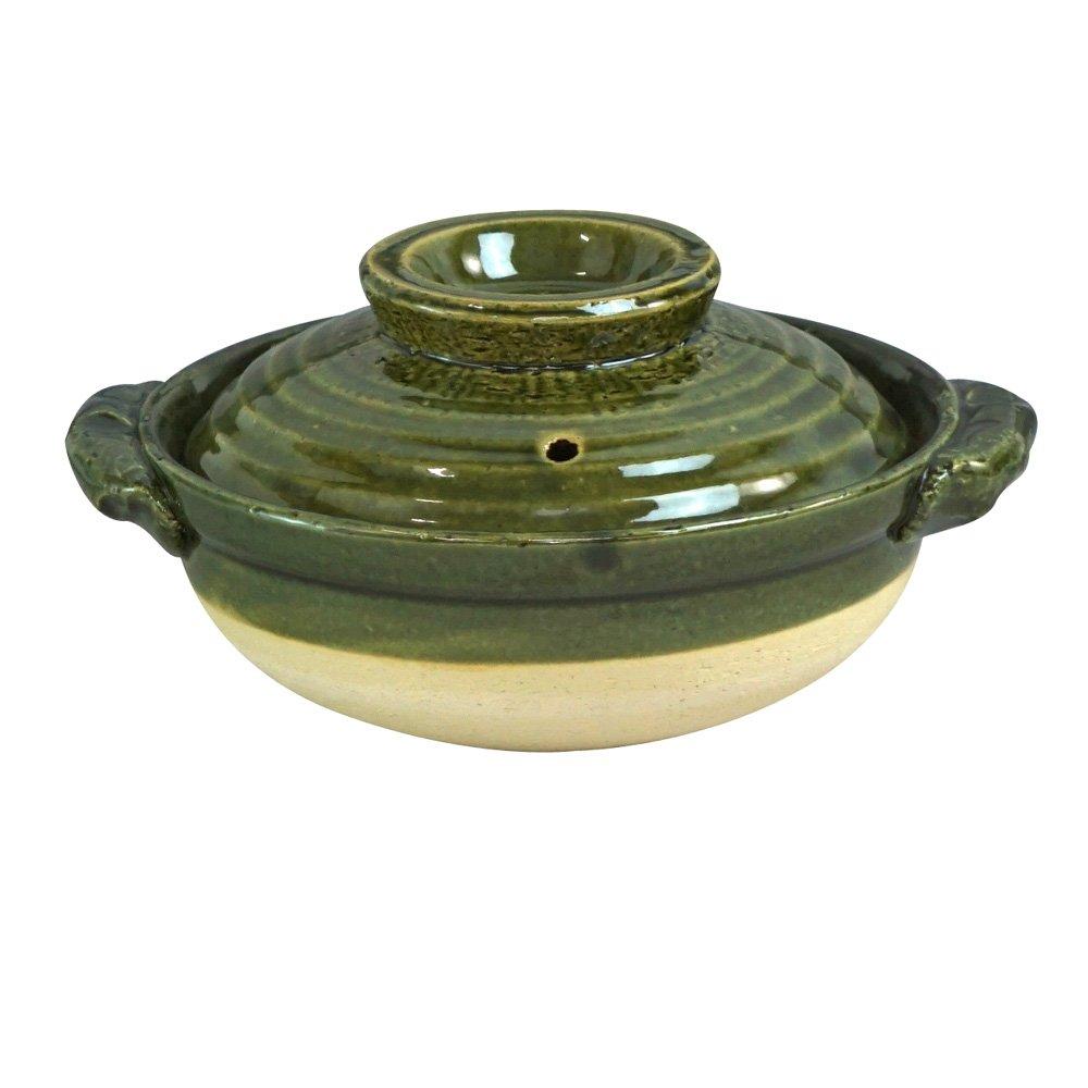 

Maruyoshi Pottery Oribe pot M7512 No. 5.5 зелений