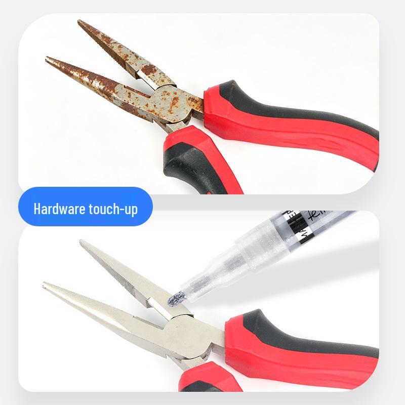 Two-Color Mirror Chrome Plating Pen: Metal Repair and Touch-up Marker
