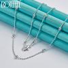 Okouzlující korálkový náhrdelník 40-60 cm Dárek 925 Sterling Silver Módní šperky