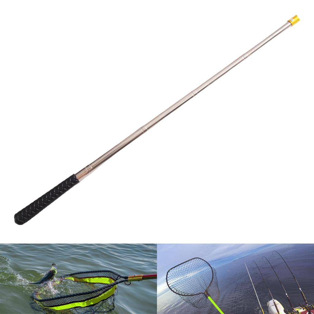 Retractable Landing Net Pole, Telescopic Fishing Non-Slip Handle, Repair, Wear-Resistant,