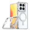 KEYSION HD Transparent Magnetic Case for MagSafe for Xiaomi 14T 15T Pro 5G Clear Shockproof Phone Cover for Xiaomi 15T 14T Pro