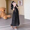 Summer 2026 French Style Maternity Dress: Short Sleeve Pregnancy Skirt for Women