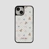 ins Korean polka dot is suitable for Apple 17ai women's 16promax black edge iphone15plus mobile phone case.