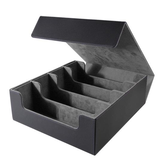Yousheng Trading Card Storage Box Magnetic Closure 4-Row Deck Case Large Capacity Card Deck Box for PTCG TCG Sports Cards