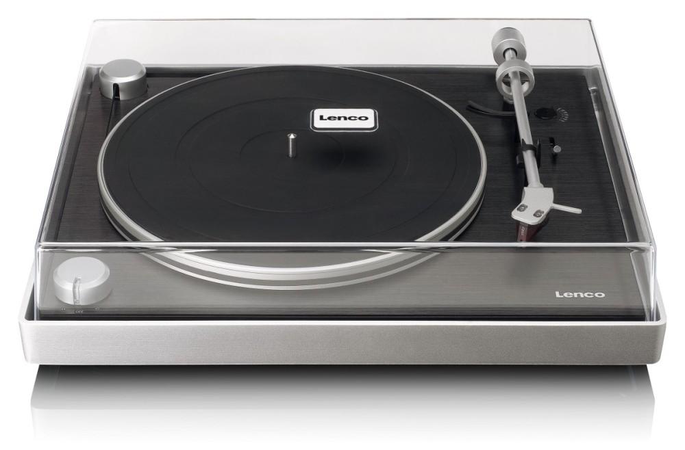 LENCO L-455BK - gramofon z aluminiową obudową i wkładką 2M RED, Lenco
