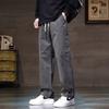 Overalls Summer New Splicing Pockets Men's Straight Loose Large Size Casual Trousers