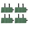Flood Sand Bag Thickened Reusable Zipper Closure Flood Barrier Sandbag for Door Window Flood Control 4pcs Green