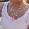 Hip Hop Clavicle Chain Jewelry Heart Choker Necklace Fashion Sweet Heart Charm