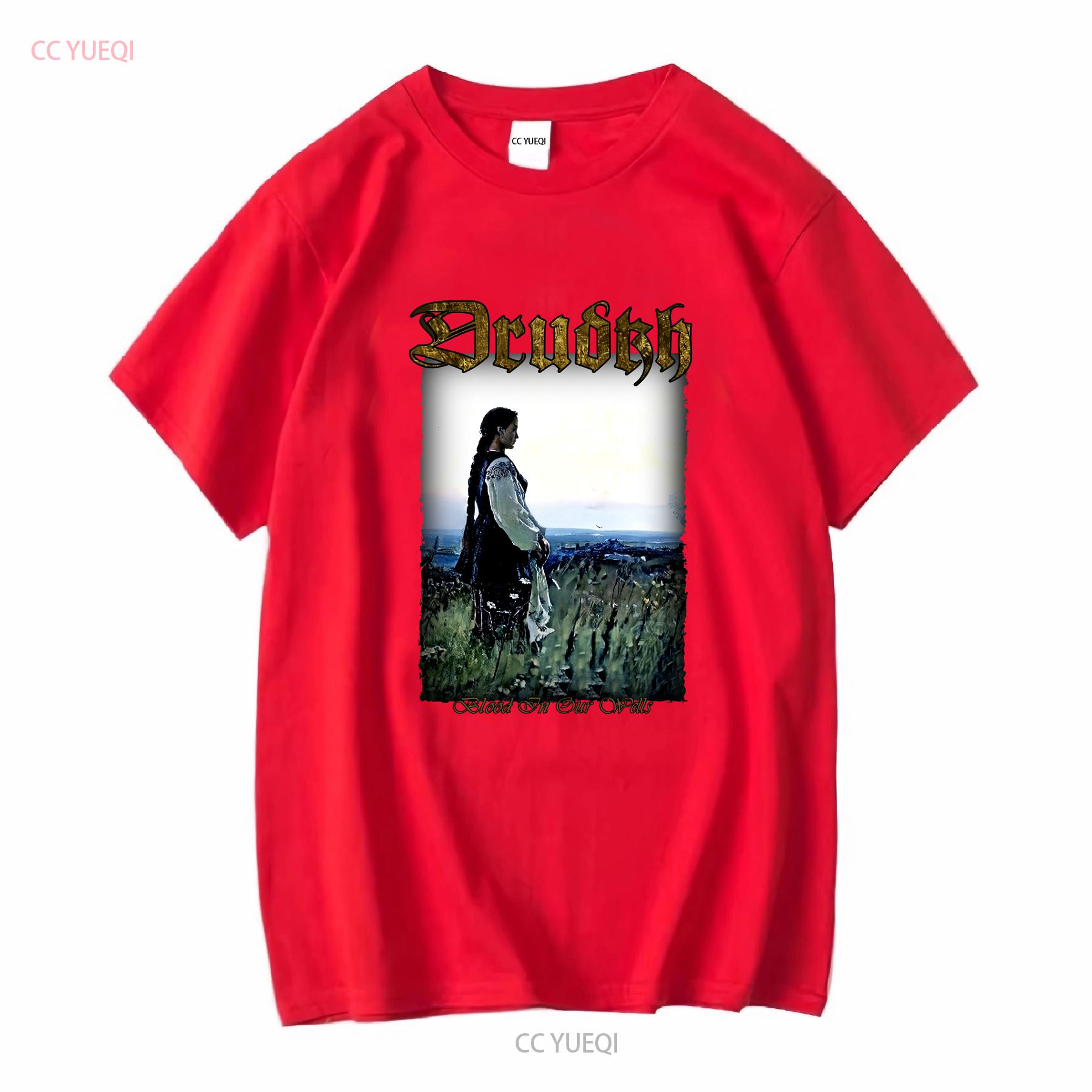 

Drudkh Blood In Our Wells T Shirt Black Cotton Men S to 5XL PM713 vintage Washed Comfortable Casual streetwear Soft Breathable S