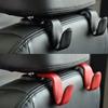 1pcs Storage Holder For Car Headrest Hooks Hanging Purses Auto Fastener Back Seat Organizer PU Leather Rear Rack