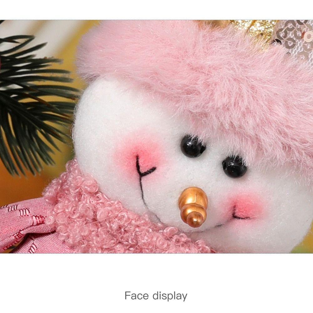 Pink Doll Decoration Plush Tree Hanging Decoration Party Supplies Christmas Tree Pendant Gift