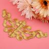 4pcs Gold & Sliver Trimming DIY Applique Patches Iron On Fabric Stickers  DIY Craft Decoration