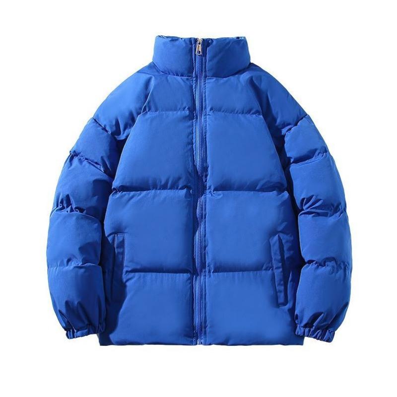 Autumn and Winter New Men's Padded Jacket Korean Version Loose Large Size Stand-up Collar Thick Warm Casual Padded Jacket