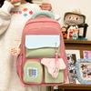 Schoolbag High Value Backpack Sweet Girl Ins Style Niche Middle School Student High School Student Schoolbag Large Capacity Casual Backpack