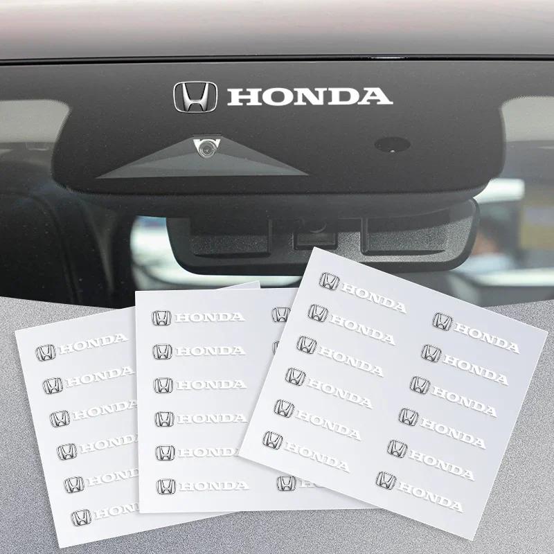 Car Logo Stickers Door Side Window Body Universal Decal For Honda FIT Civic CRV Accord Jazz HRV Vezel CRZ City CRX Pilot