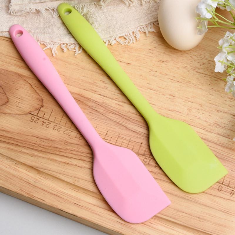 1Pc Food Grade Non Stick Butter Cooking Silicone Spatula Cookie Pastry Scraper Cake Baking Spatula Silicone Spatula Baking Tool Kitchenware