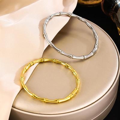 Krok po kroku bransoletka z bambusa i stali tytanowej: Nieblaknąca, prosta modna bransoletka dla kobiet